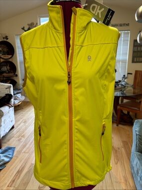 OK Activewear Women's Yellow Softshell Vest